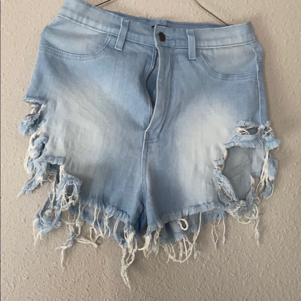 Denim shorts